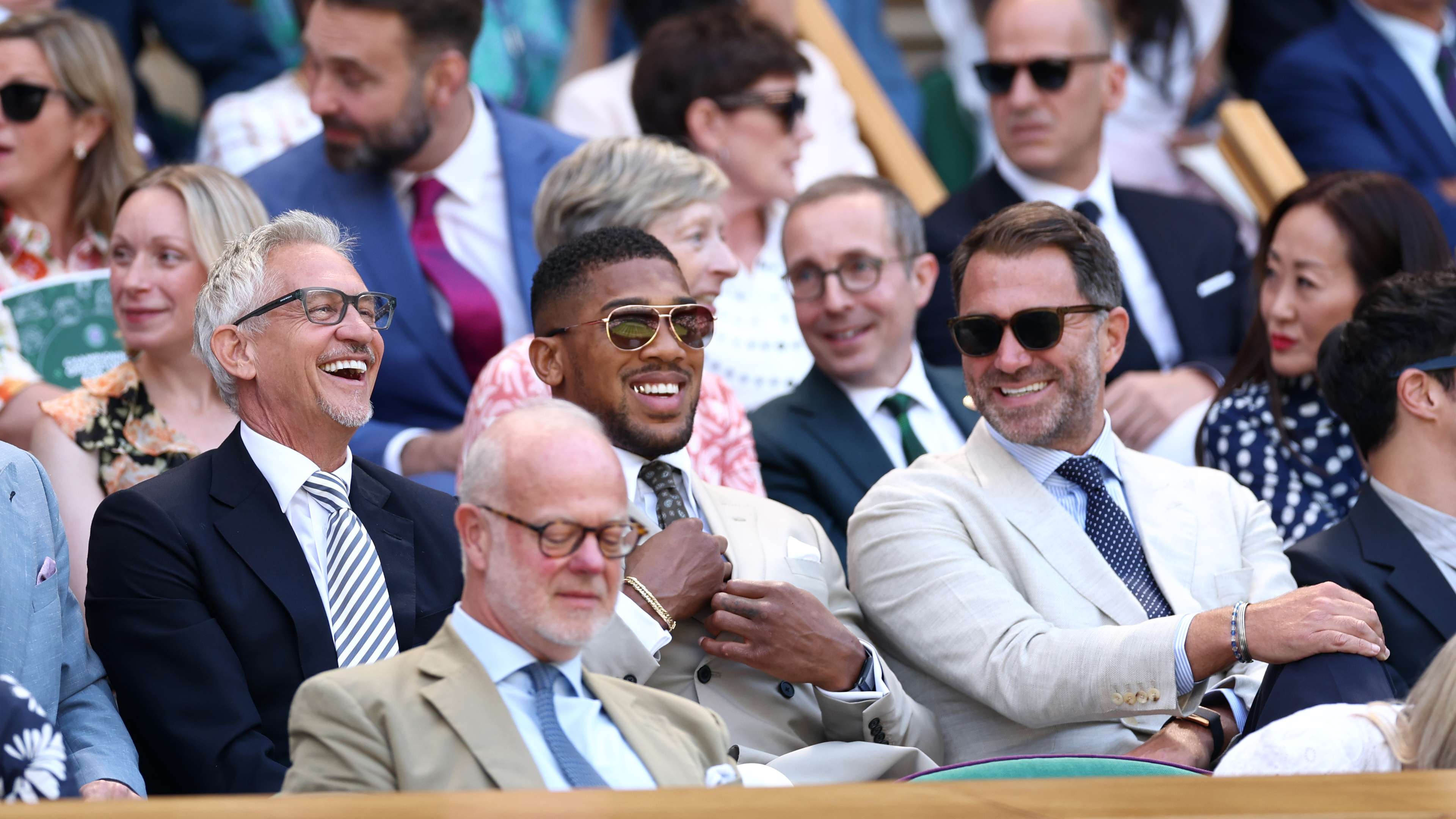 Lineker reveals he almost SWORE at Anthony Joshua at Wimbledon  