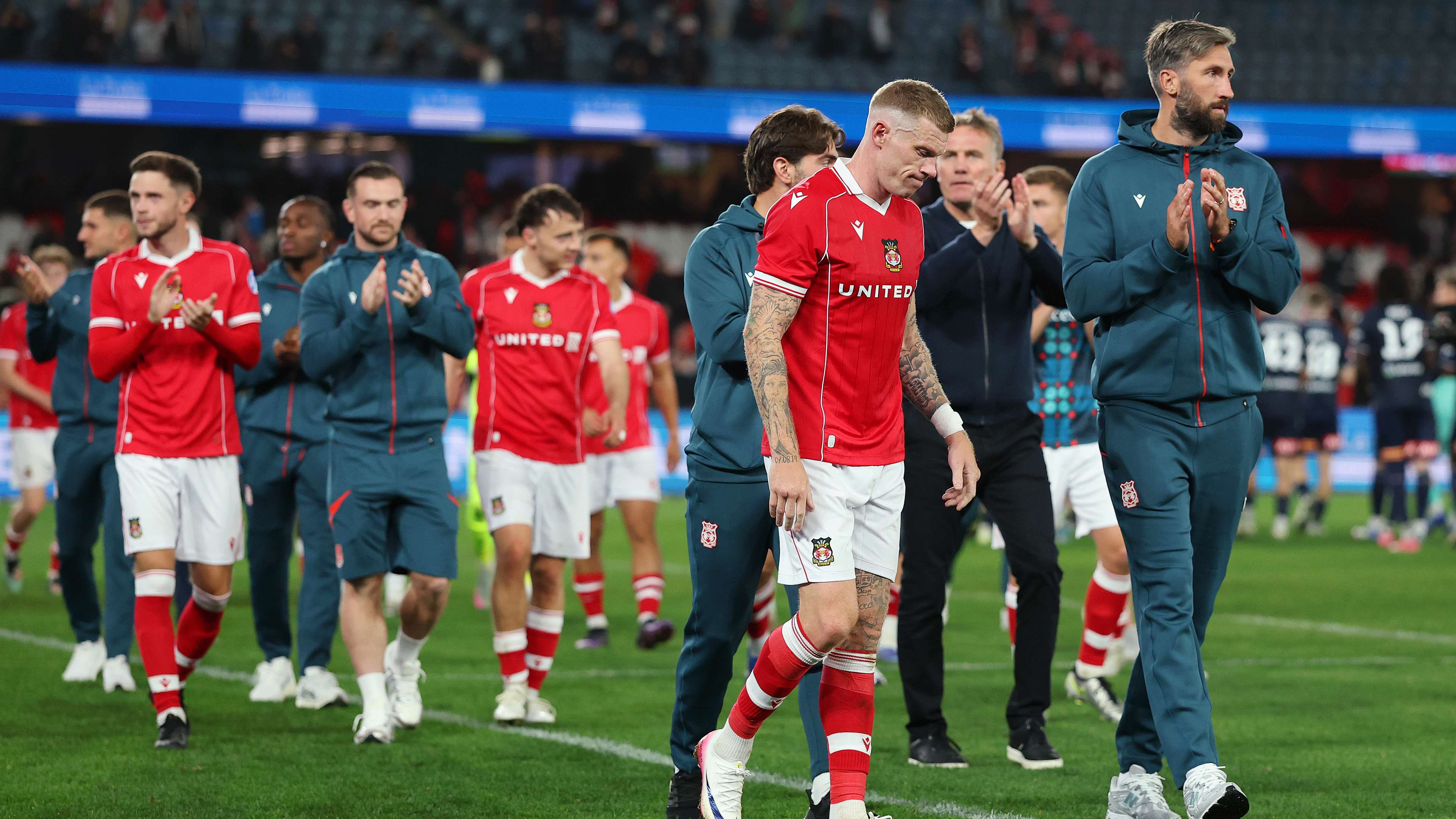 WATCH: Deadpool delivers ball for Wrexham pre-season friendly  