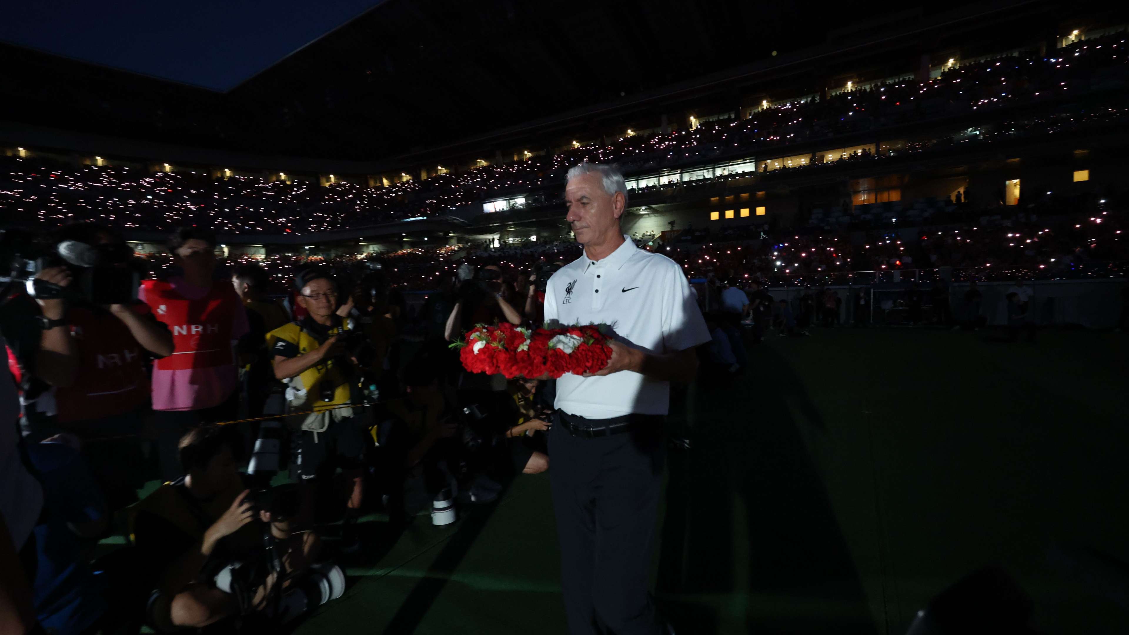 Liverpool legend Rush takes part in moving Jota tribute in Yokohama   Liverpool legend Rush takes part in moving Jota tribute in Yokohama