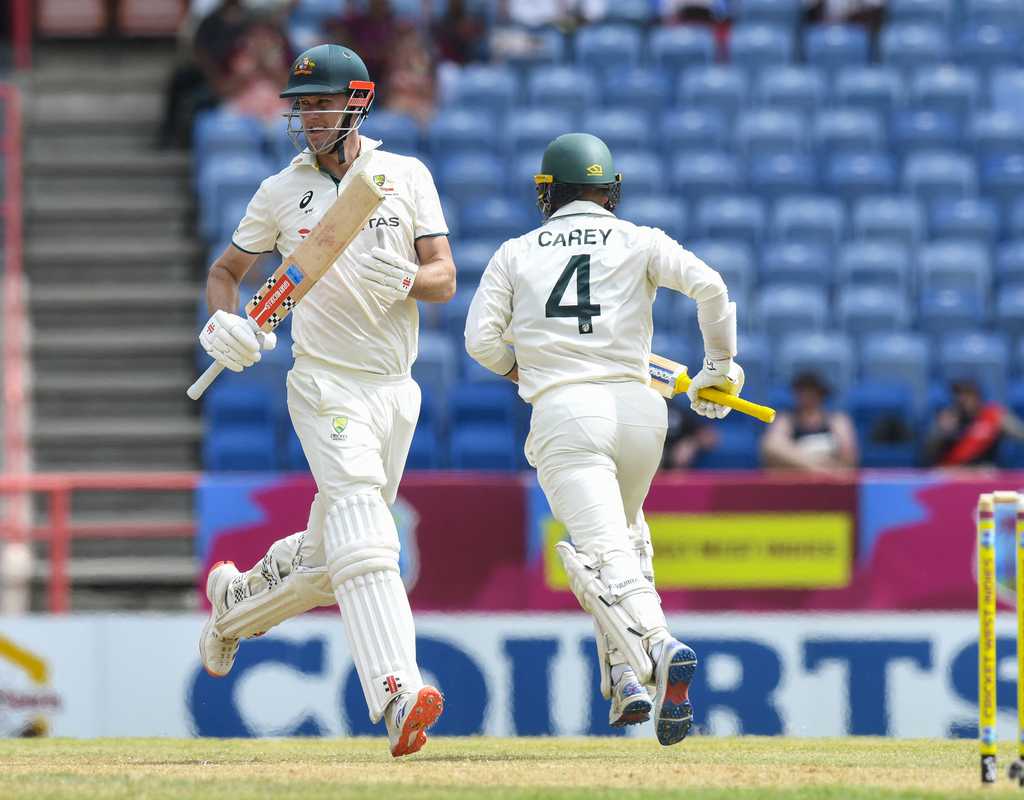 Carey, Webster drag Australia to 286   Carey, Webster drag Australia to 286