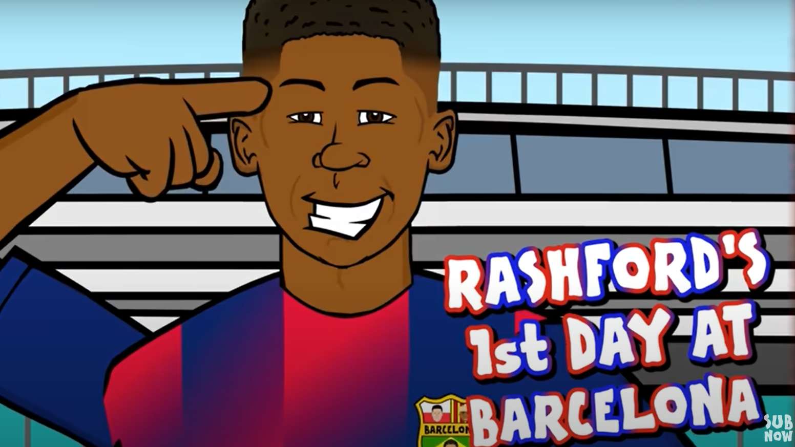 🎥 | Rashford runs scared in hilarious parody of first day at Barca  