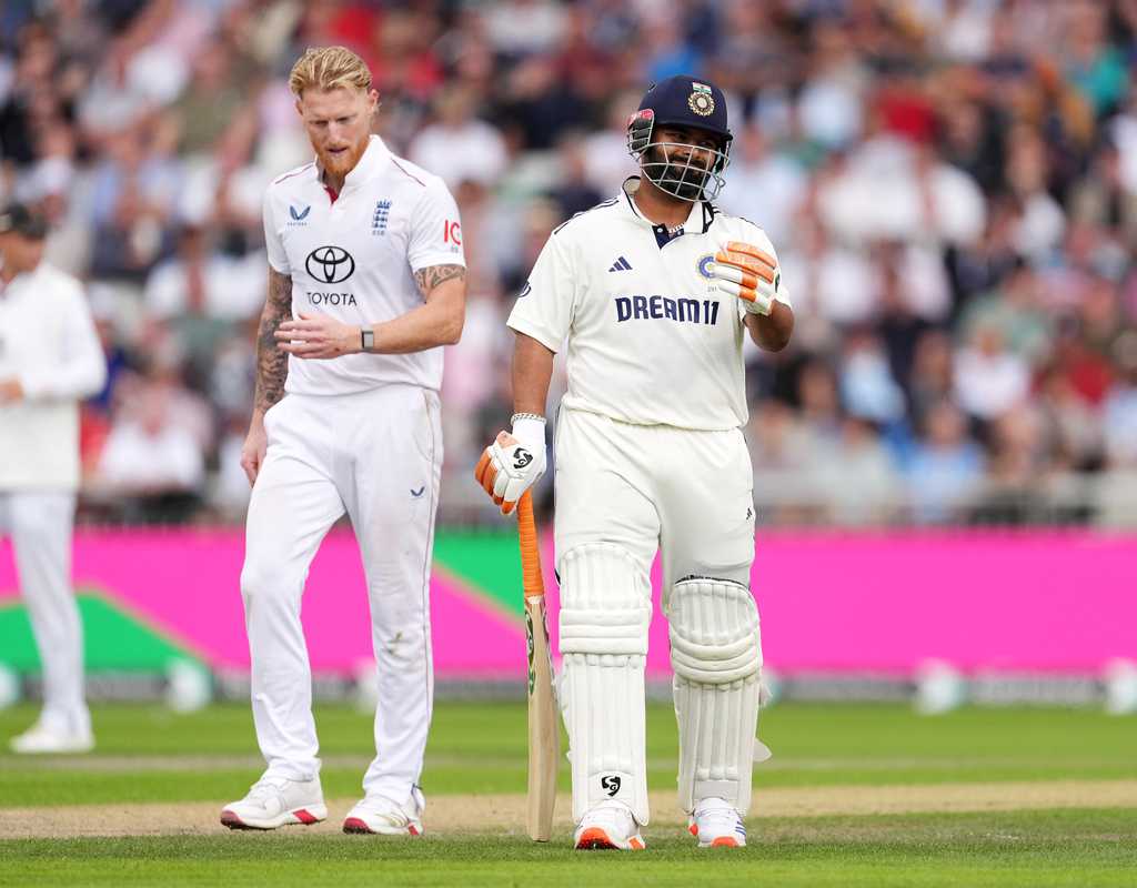 England's openers race away after Pant's fighting knock  