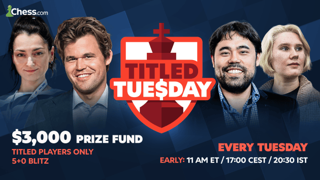 Major Changes To Titled Tuesday, Take Take Take Joins As Official Broadcaster  
