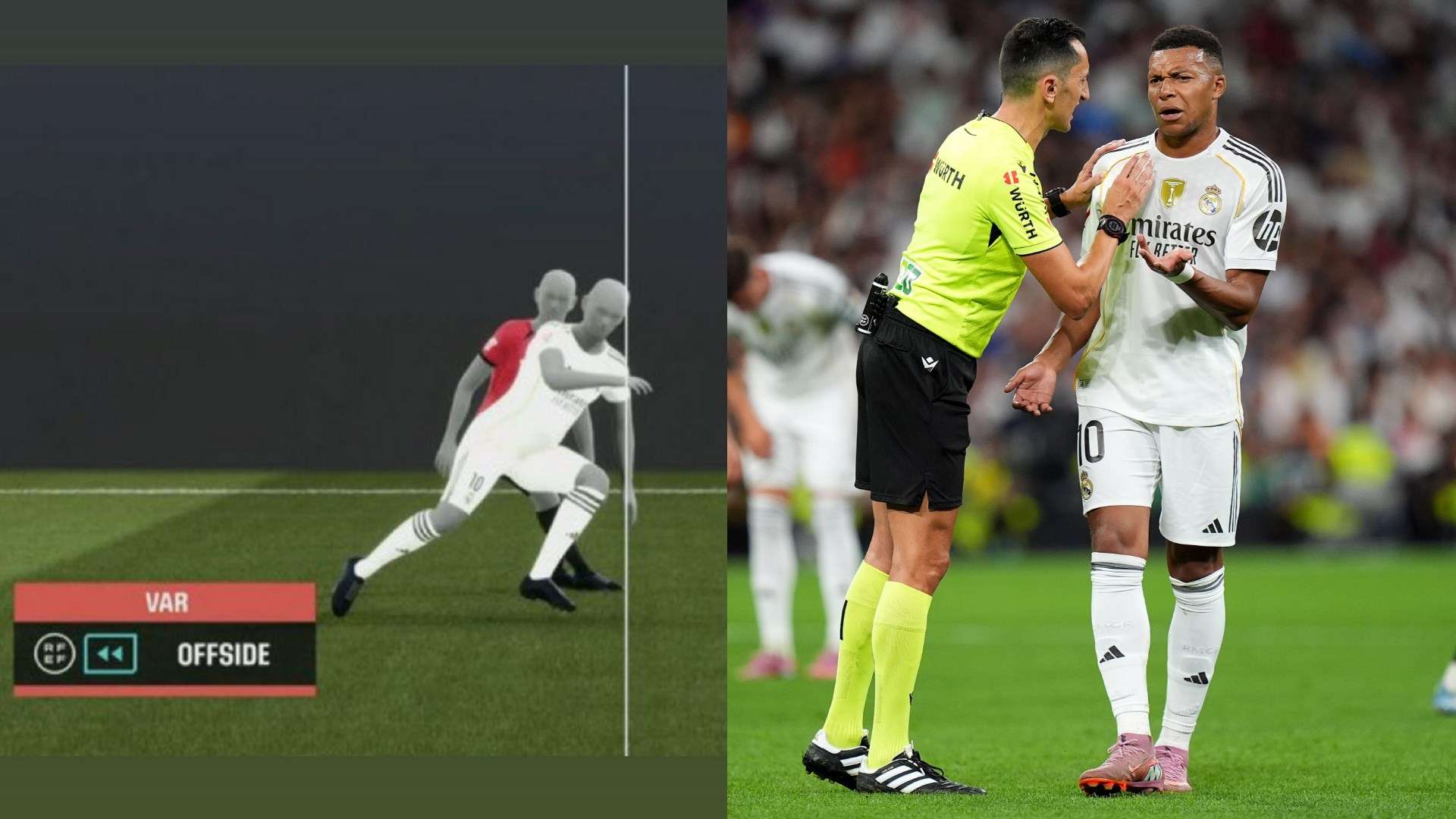 Mbappe shares controversial VAR offside confirmation  