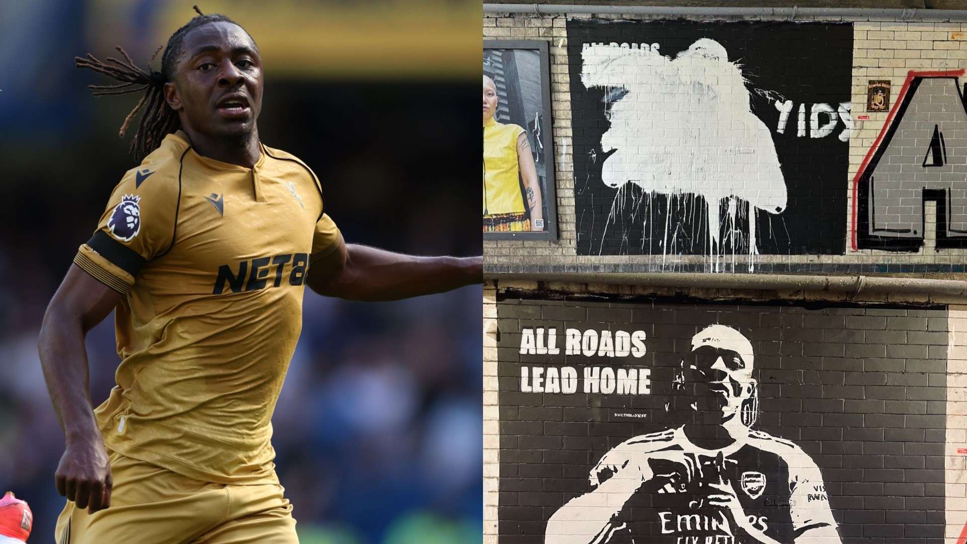 Tottenham's Eze revenge?! Mural vandalised after Arsenal hijacking  