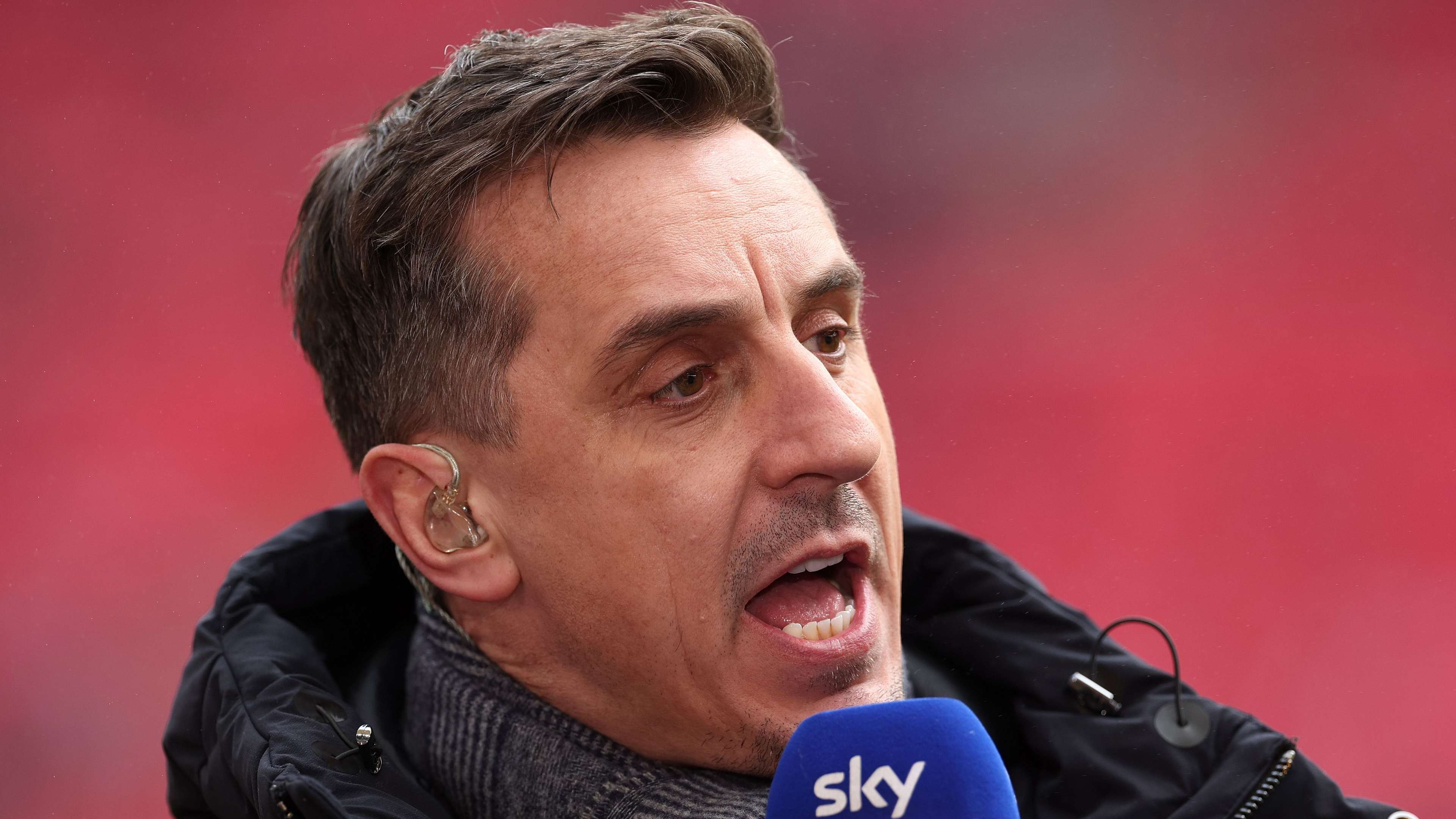 Neville caught in on-air blunder when describing Leeds fans  