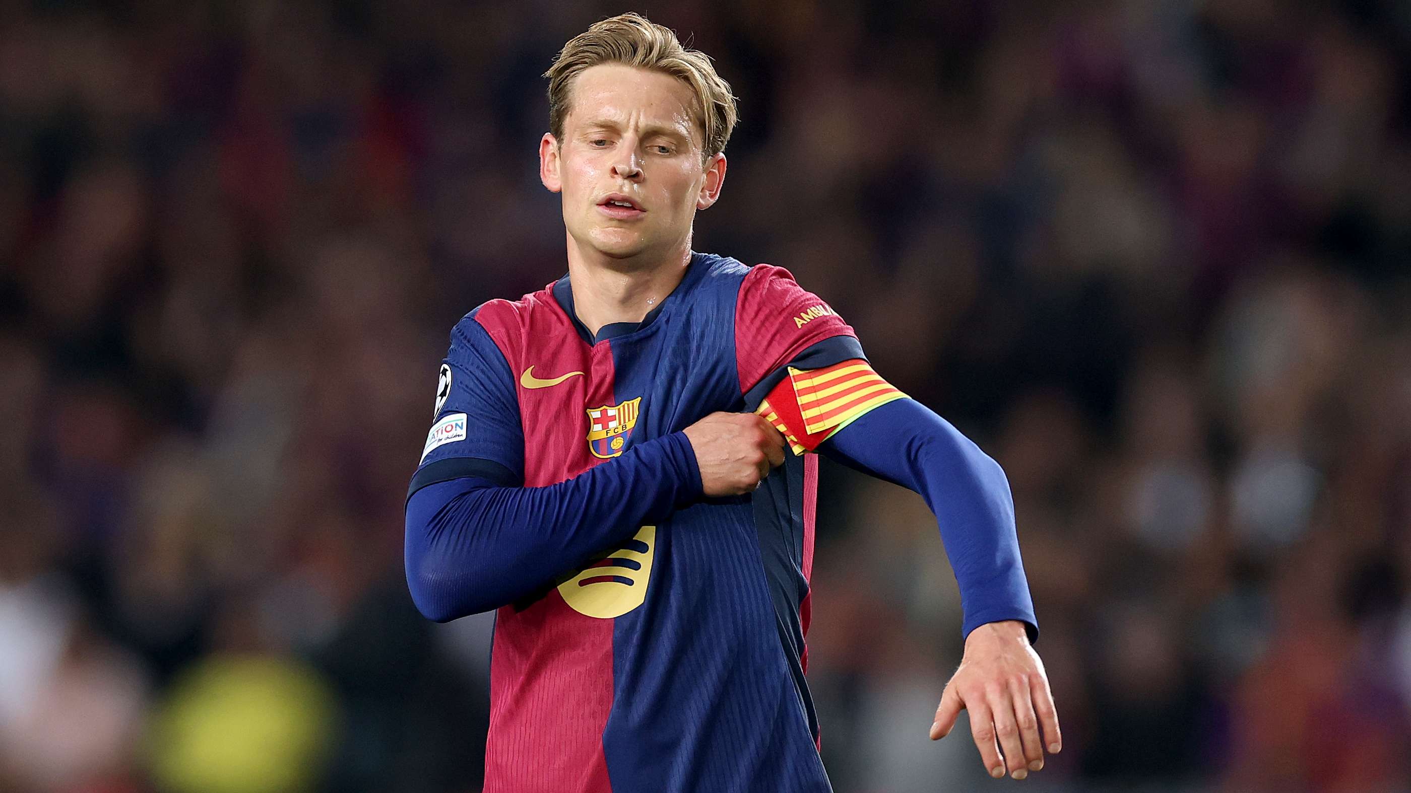 Barca's new captain? De Jong eyeing armband but Gavi making his case   Barca's new captain? De Jong eyeing armband but Gavi making his case