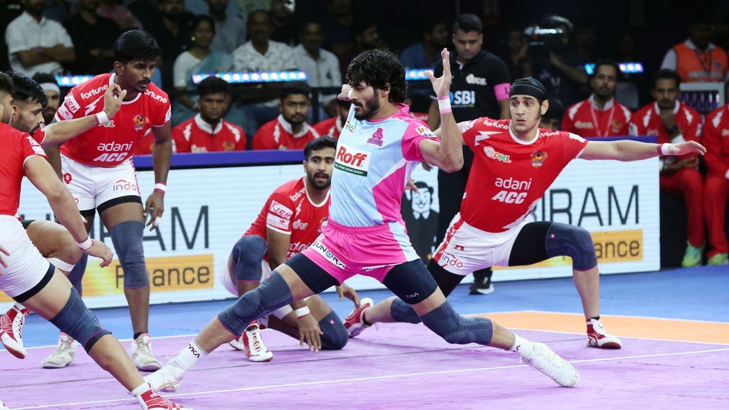 Redemption for Jaipur Pink Panthers and Nitin Kumar after clinching Golden Raid victory vs Gujarat Giants  