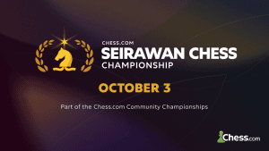 Chess.com Seirawan Chess Championship Kicks Off October 2  