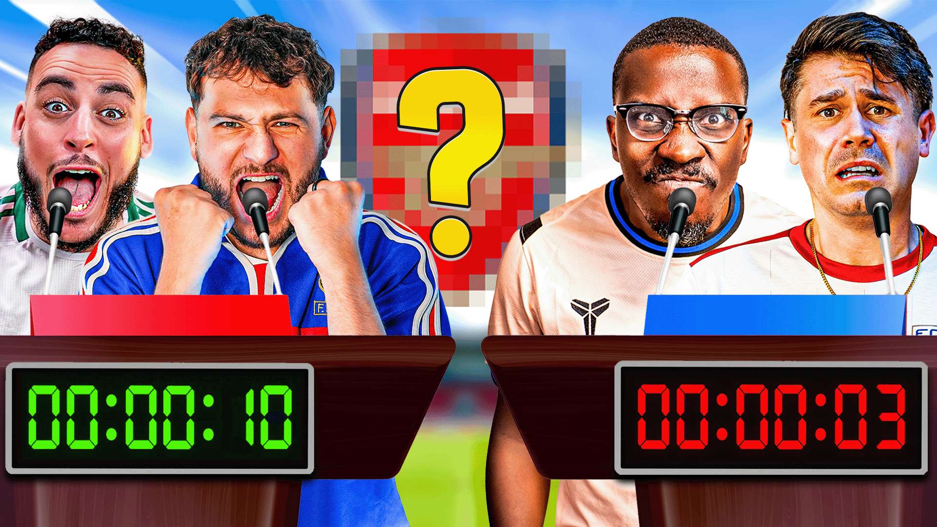 🎥 | GOAL's Front Three play nerve-wracking Beat the Clock quiz  