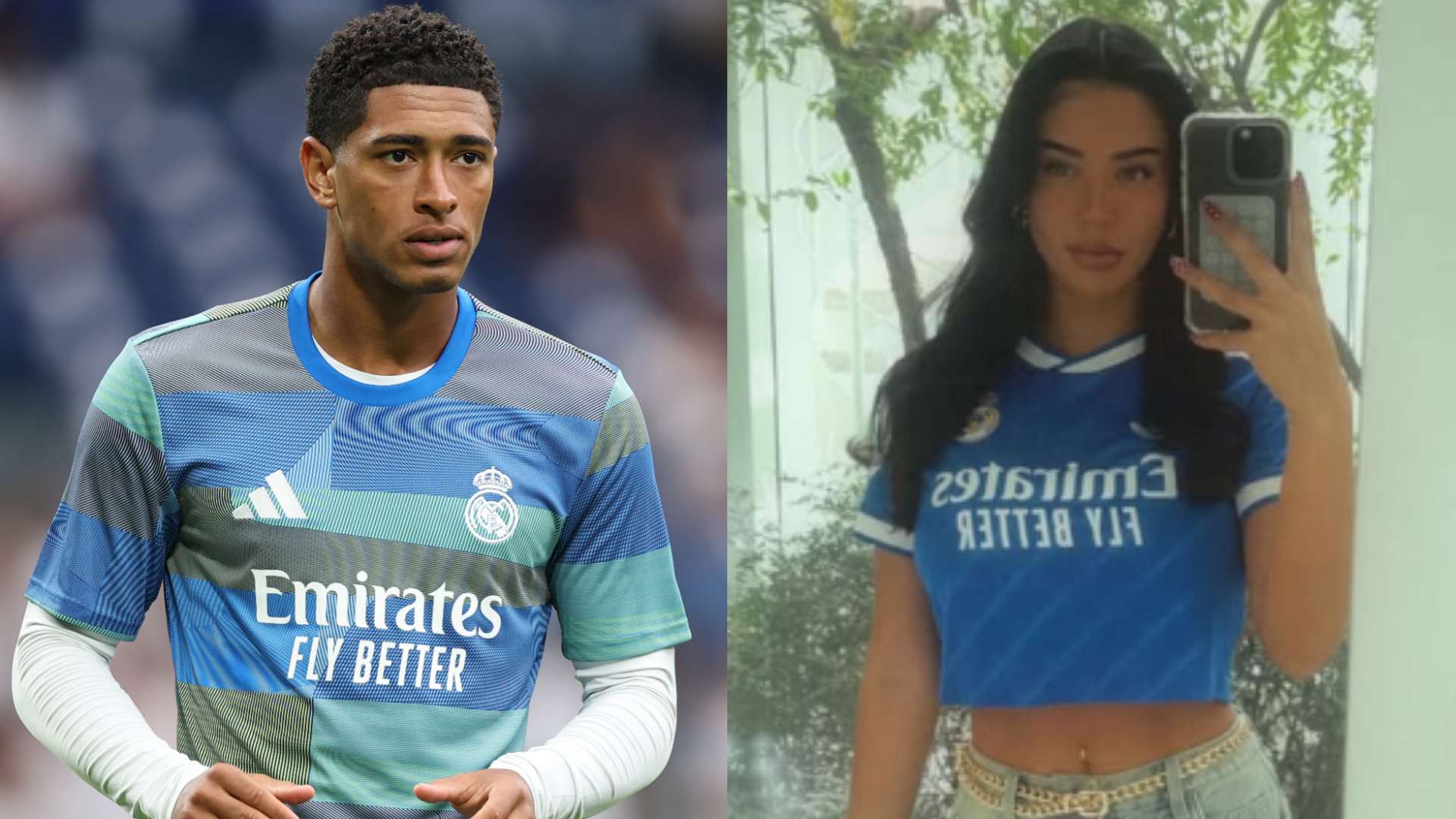 Castro dons cropped Real shirt to support boyfriend Bellingham  