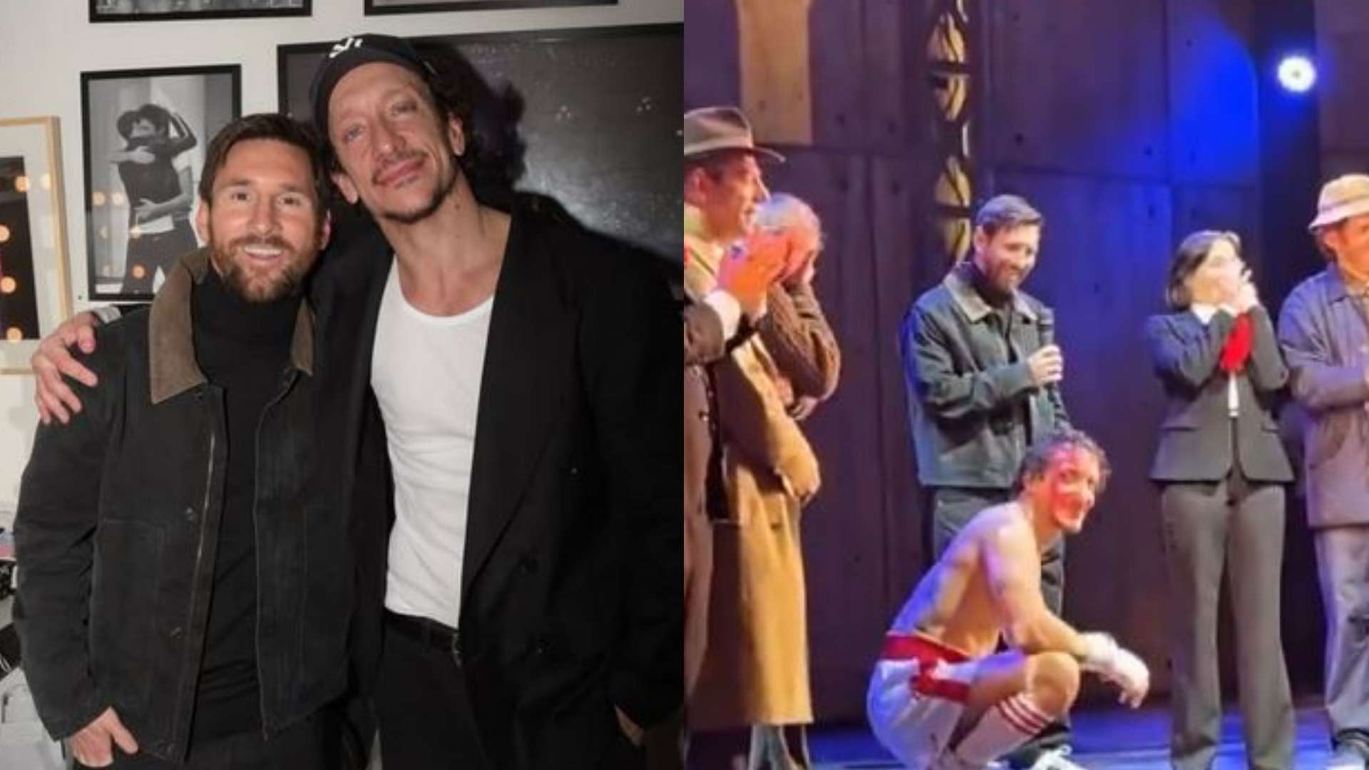 Messi makes surprise appearance at 'Rocky' theatre play  