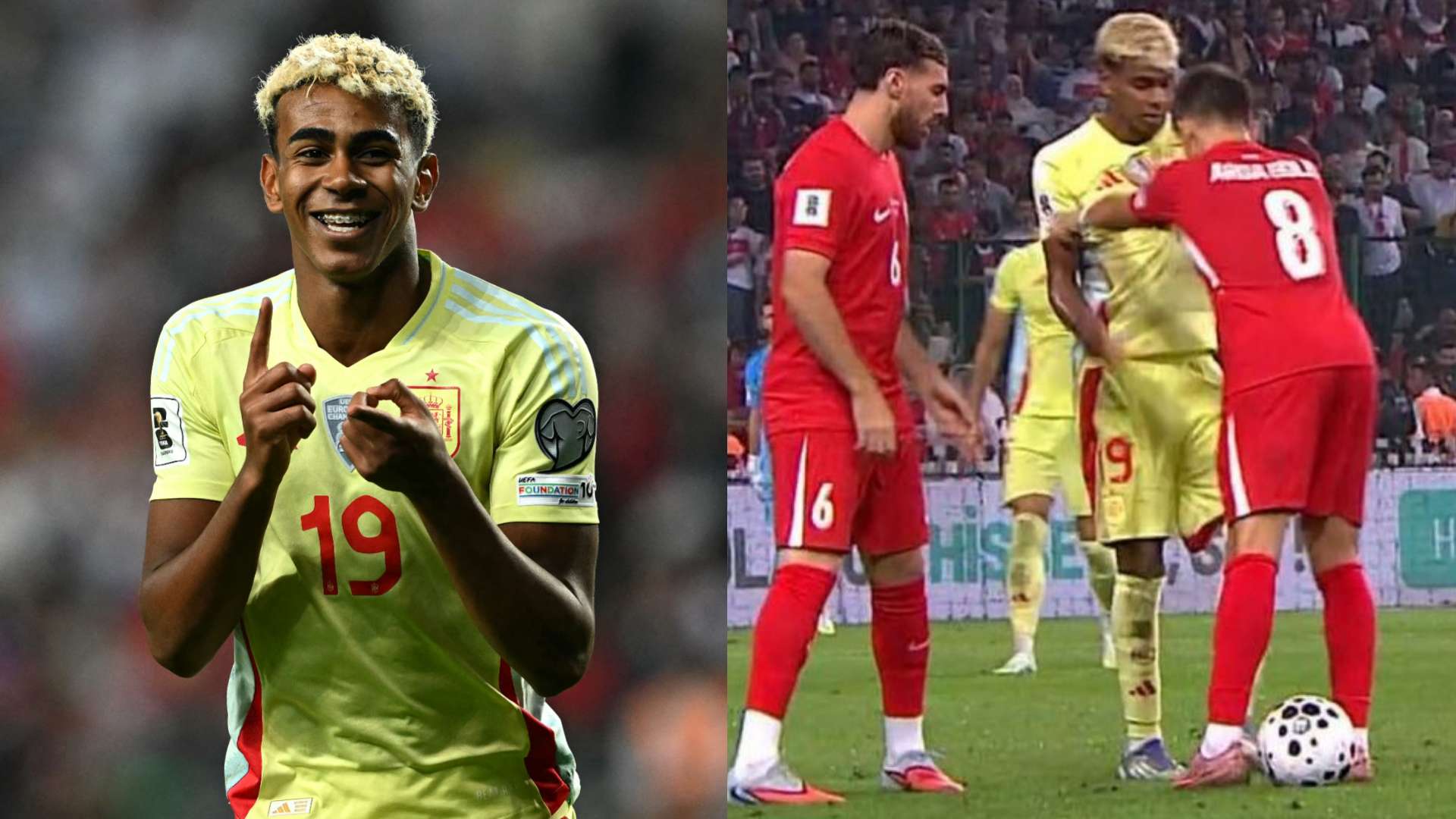 Sparks fly between Yamal and Guler as Spain demolish Turkey  