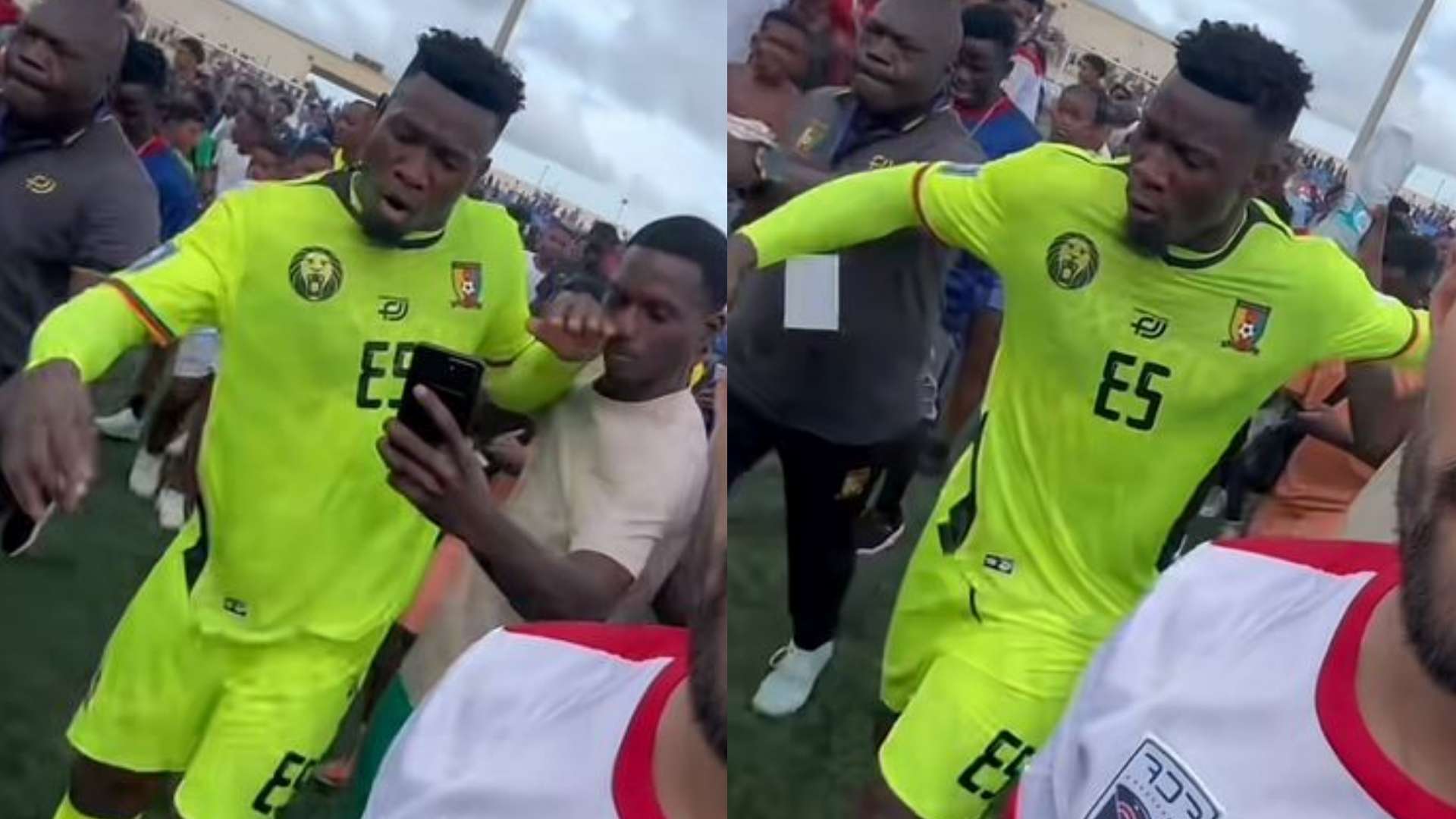 📽️ | Onana spotted violently shoving fan after costly mistake  