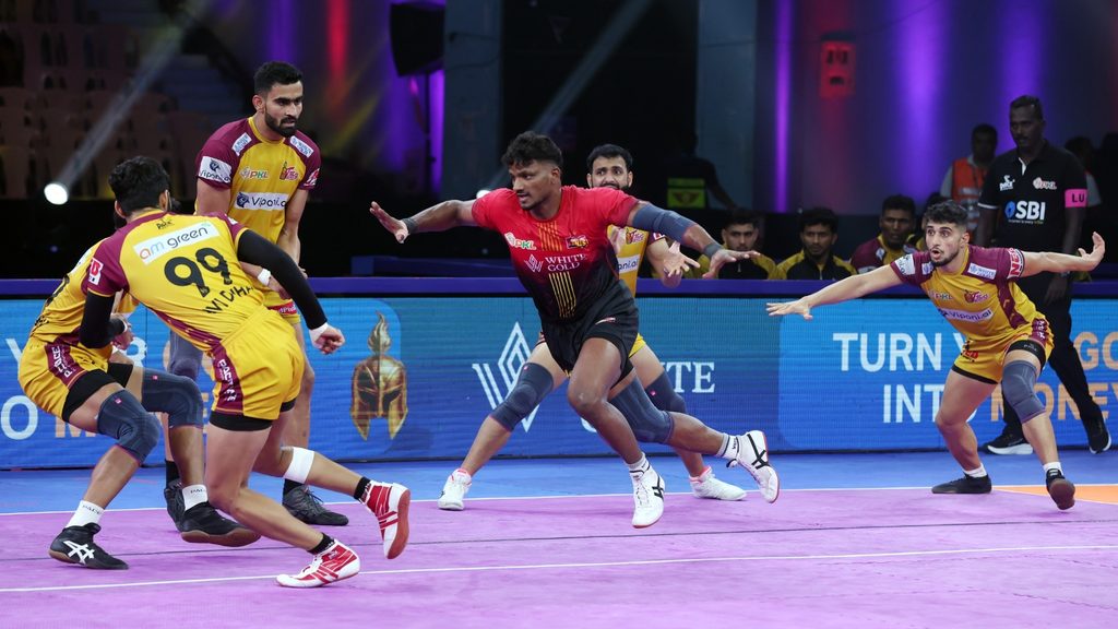 Bengaluru Bulls make it four in a row as Ganesha’s final raid heroics stun Telugu Titans in Southern Derby thriller  