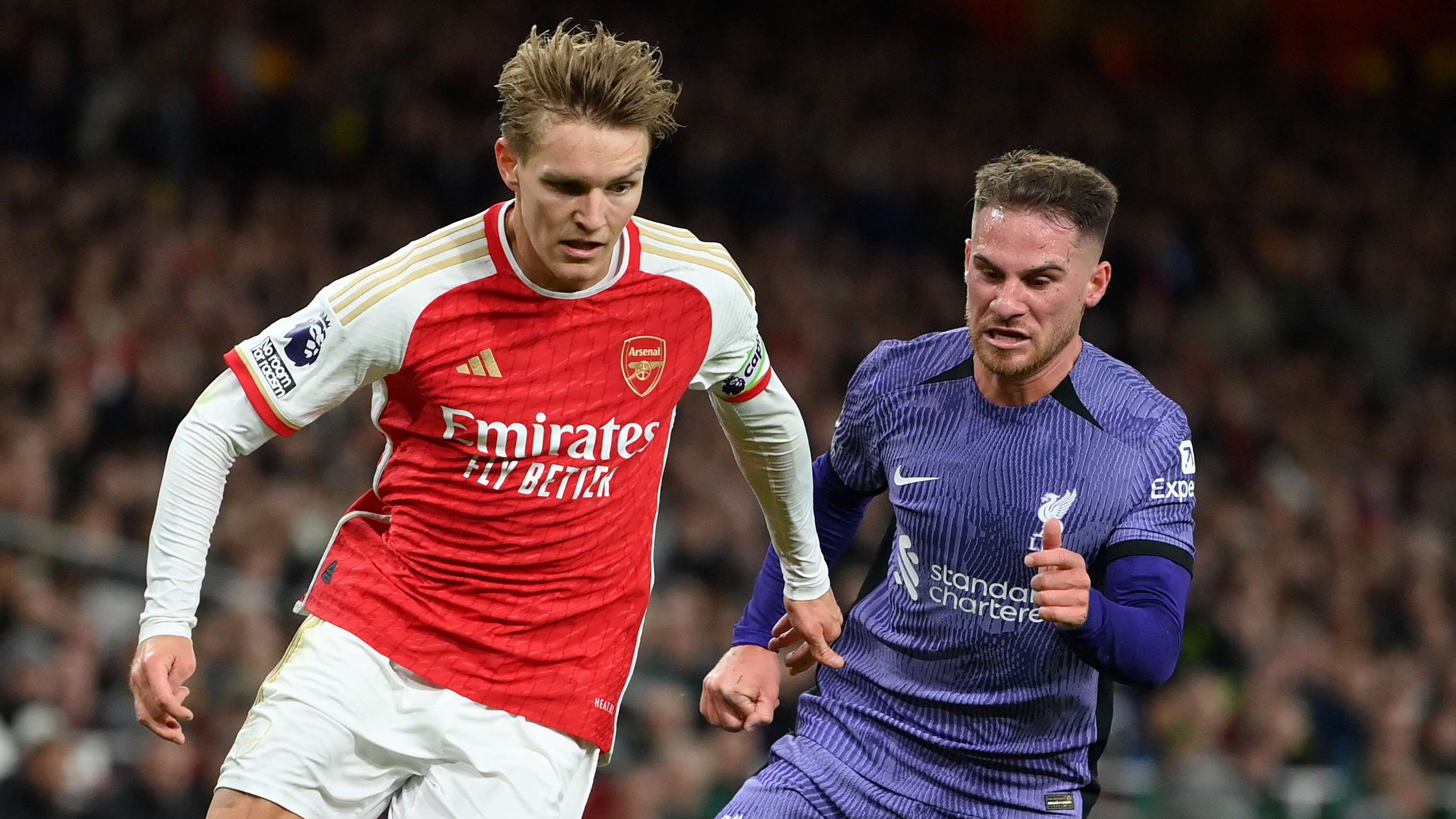 Odegaard named on Arsenal bench as Mac Allister returns for Liverpool  