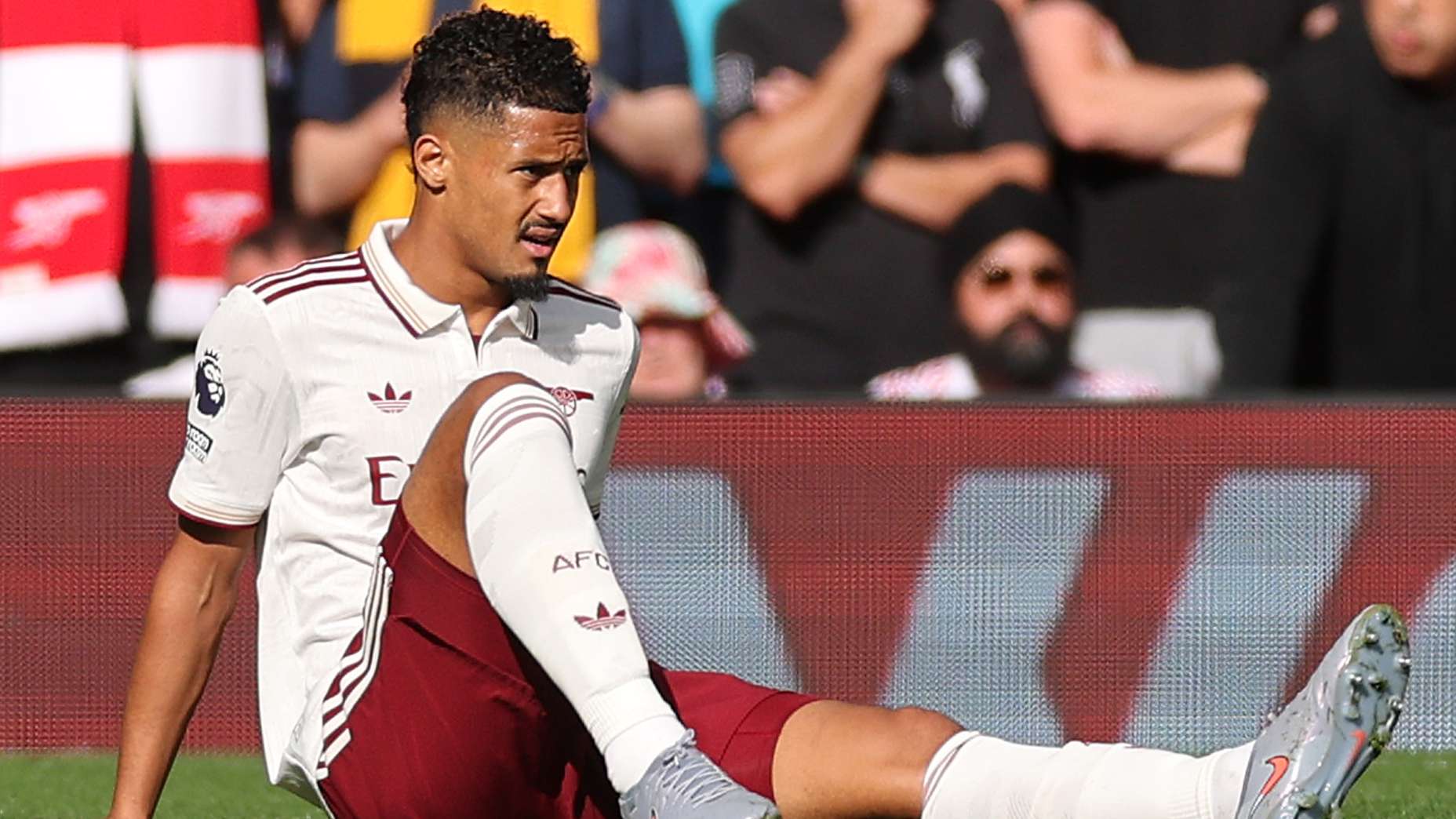 Arteta reveals Saliba was injured in warm-up before Liverpool loss  