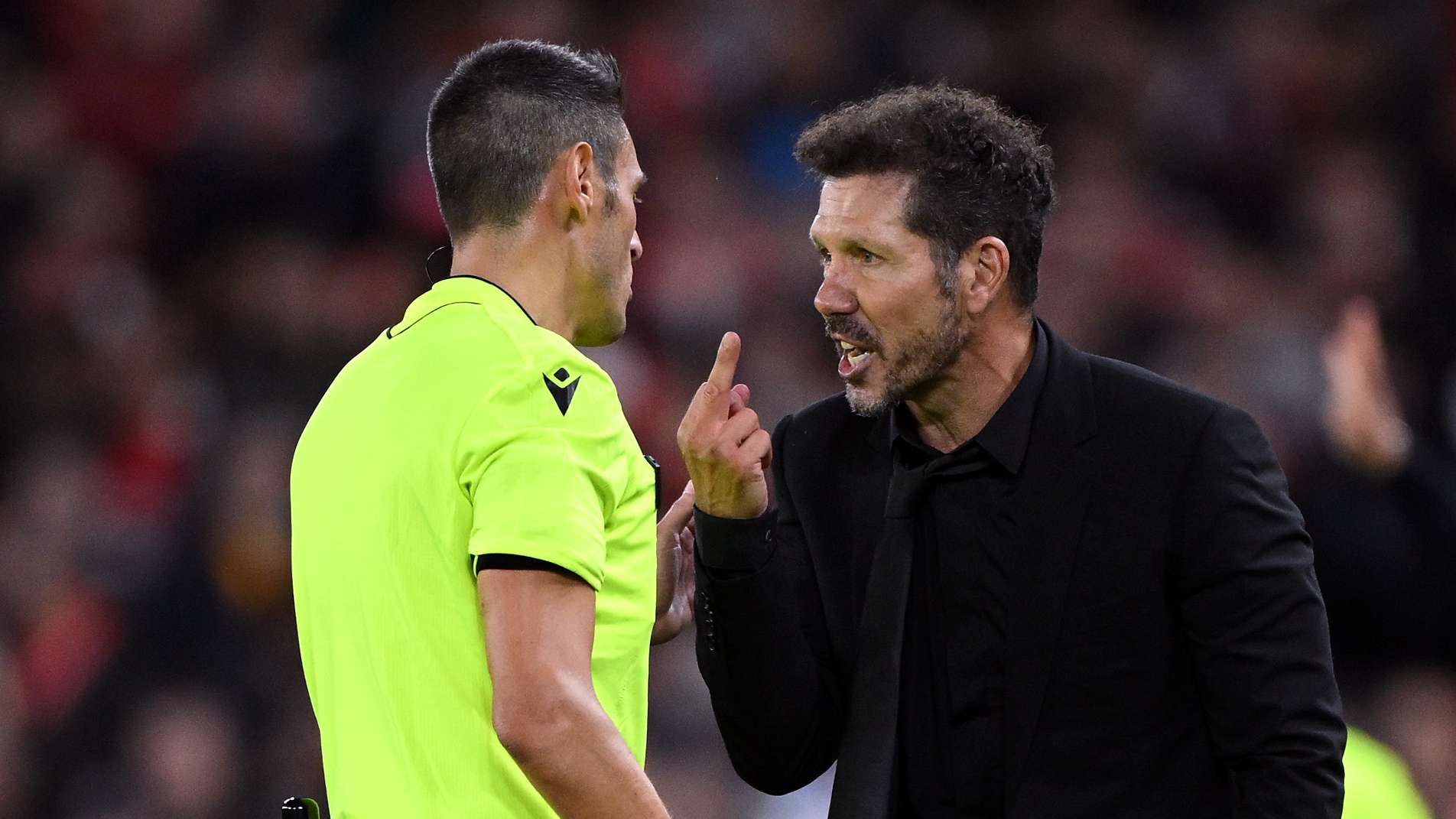 Simeone explains altercation with Liverpool fan after red card  