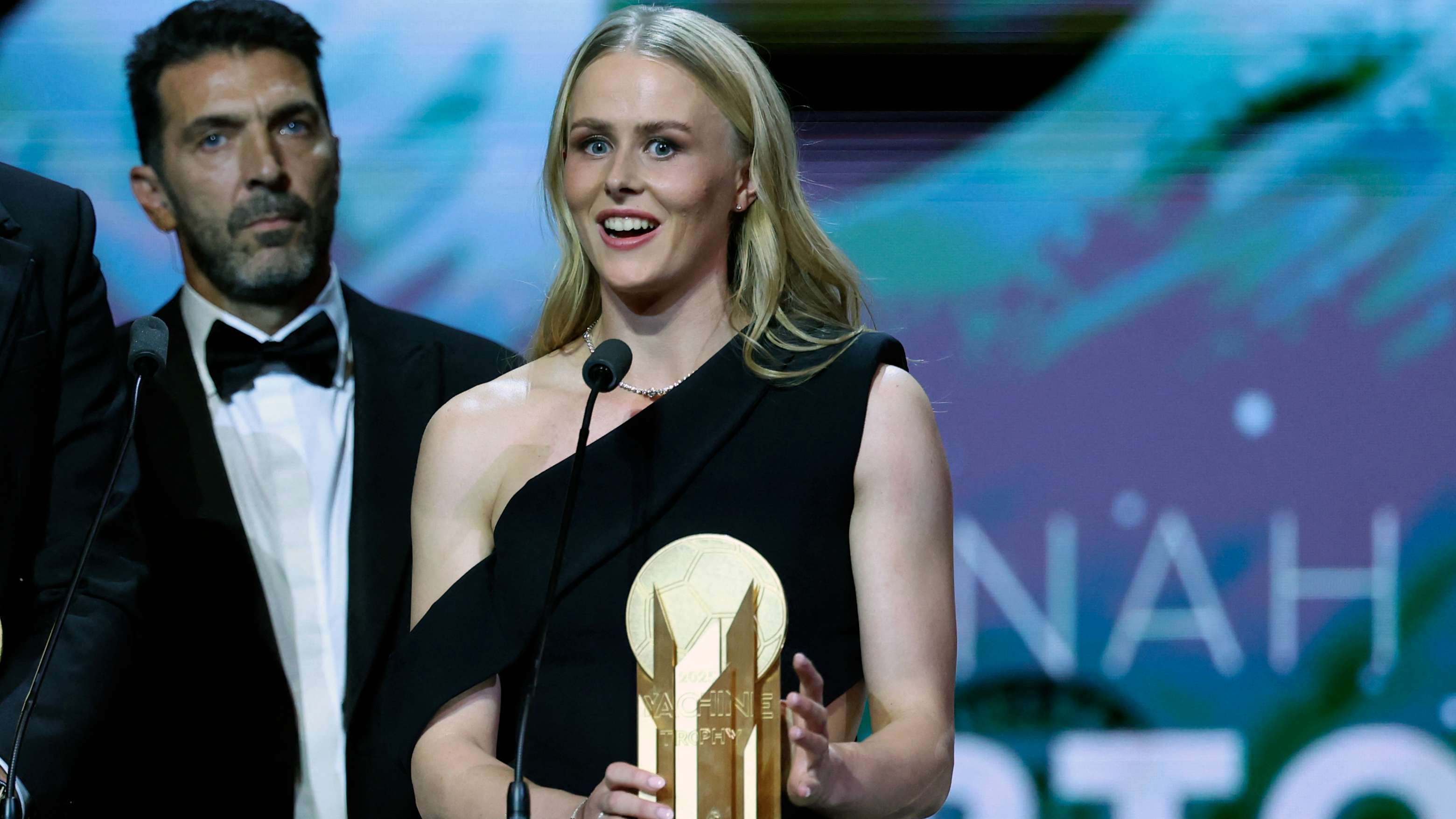 Lionesses star Hampton wins first-ever Women's Yashin Trophy  