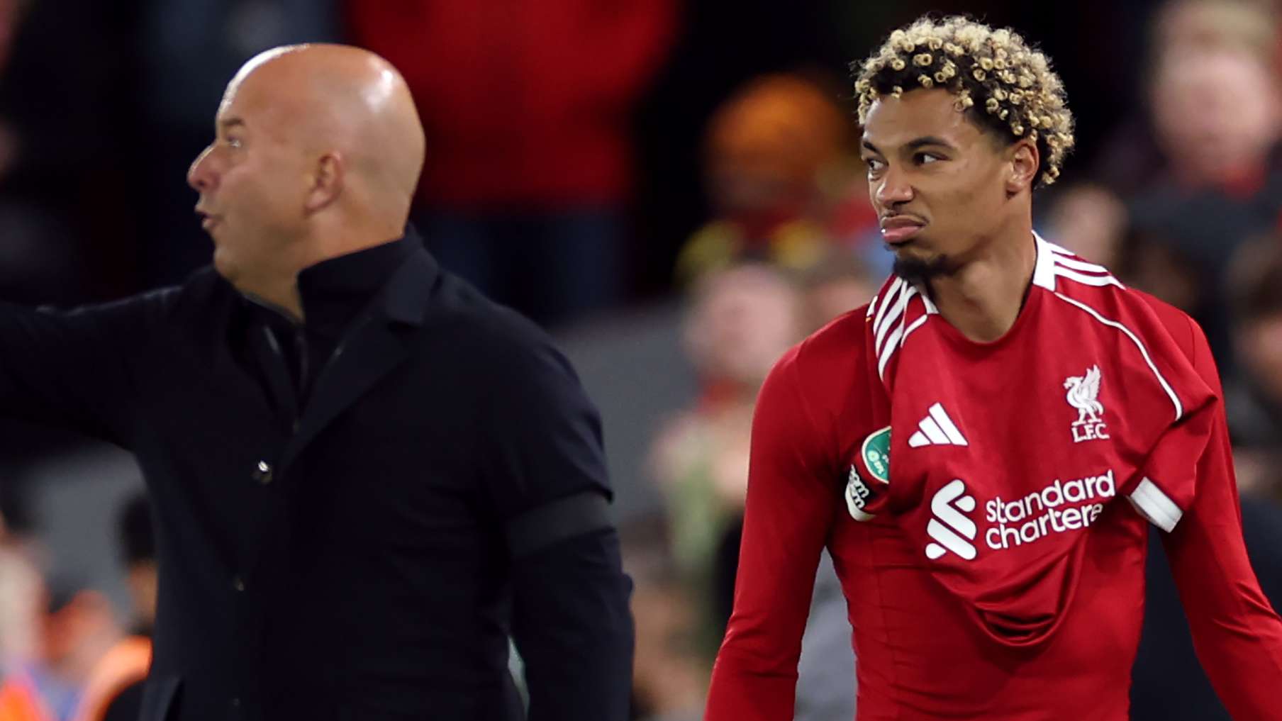 Slot to dock Ekitike two weeks' wages after Saints red card  