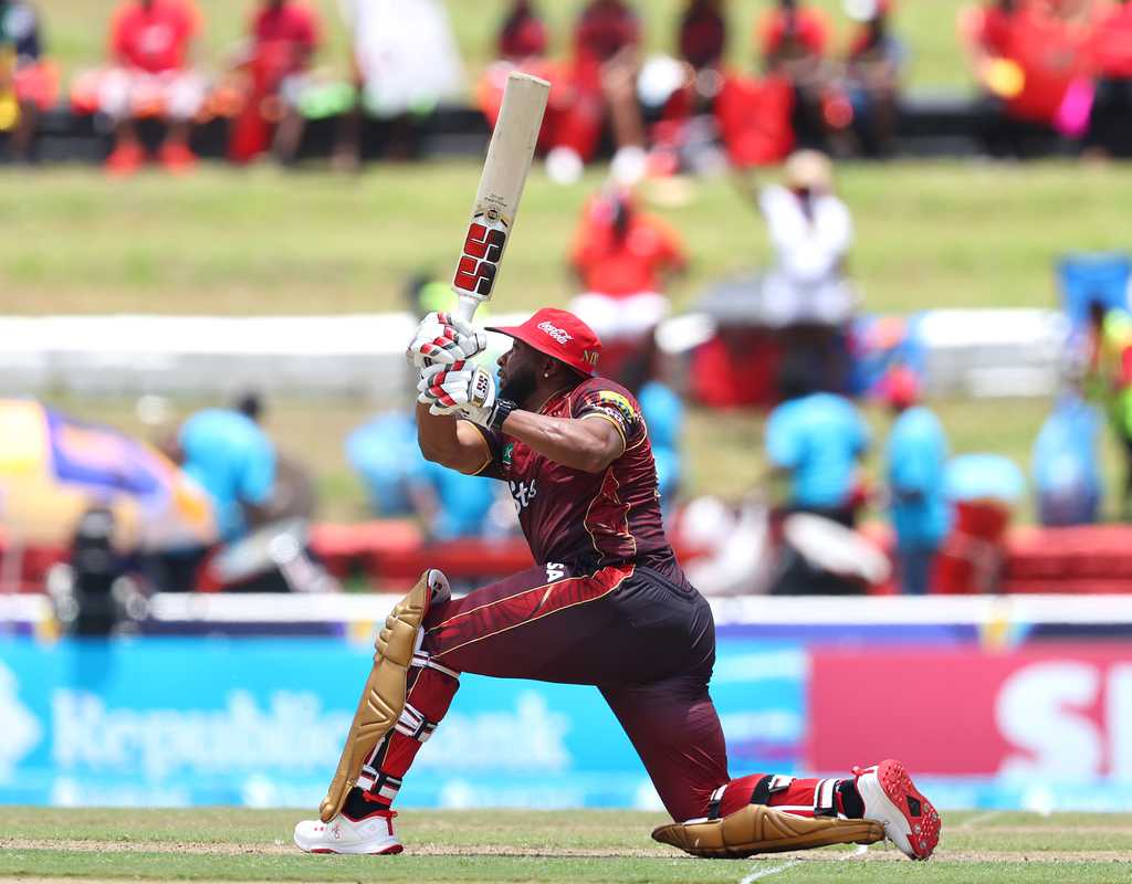 Pollard fires Knight Riders past Patriots and into the playoffs  