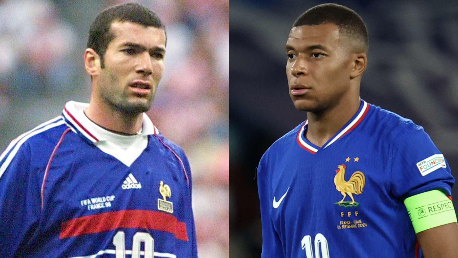 Mbappe told he will 'never be thought of as highly as Zidane'  