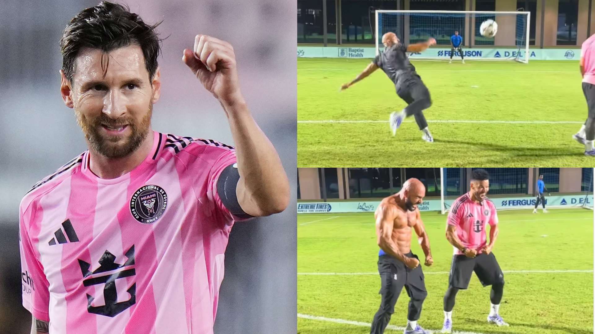 📽️ | GOAT tips! Messi's bodyguard scores sensational volley  