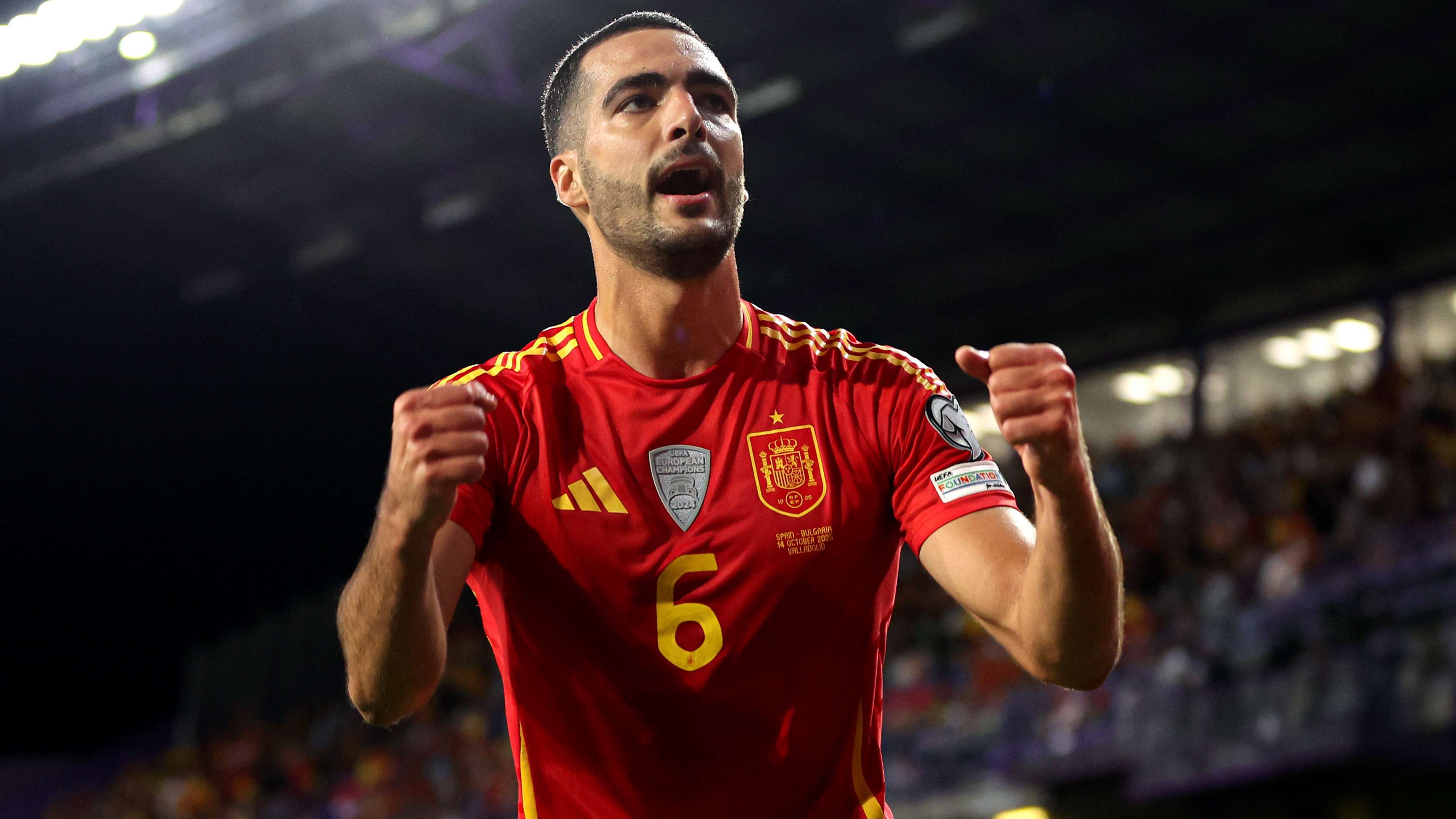 Merino grabs brace as Spain edge towards World Cup  