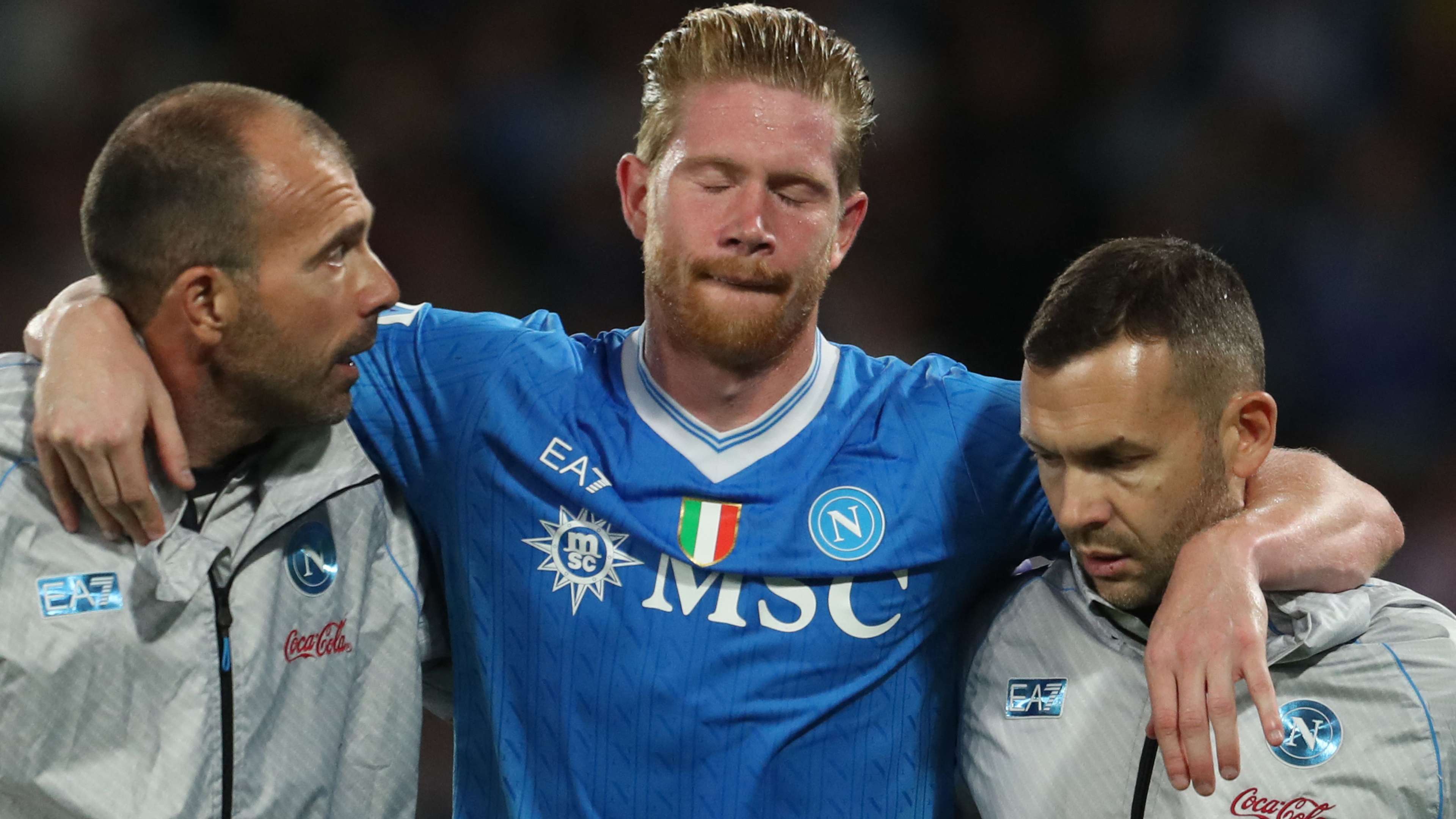 Napoli confirm 'devastating' De Bruyne injury   Napoli confirm 'devastating' De Bruyne injury