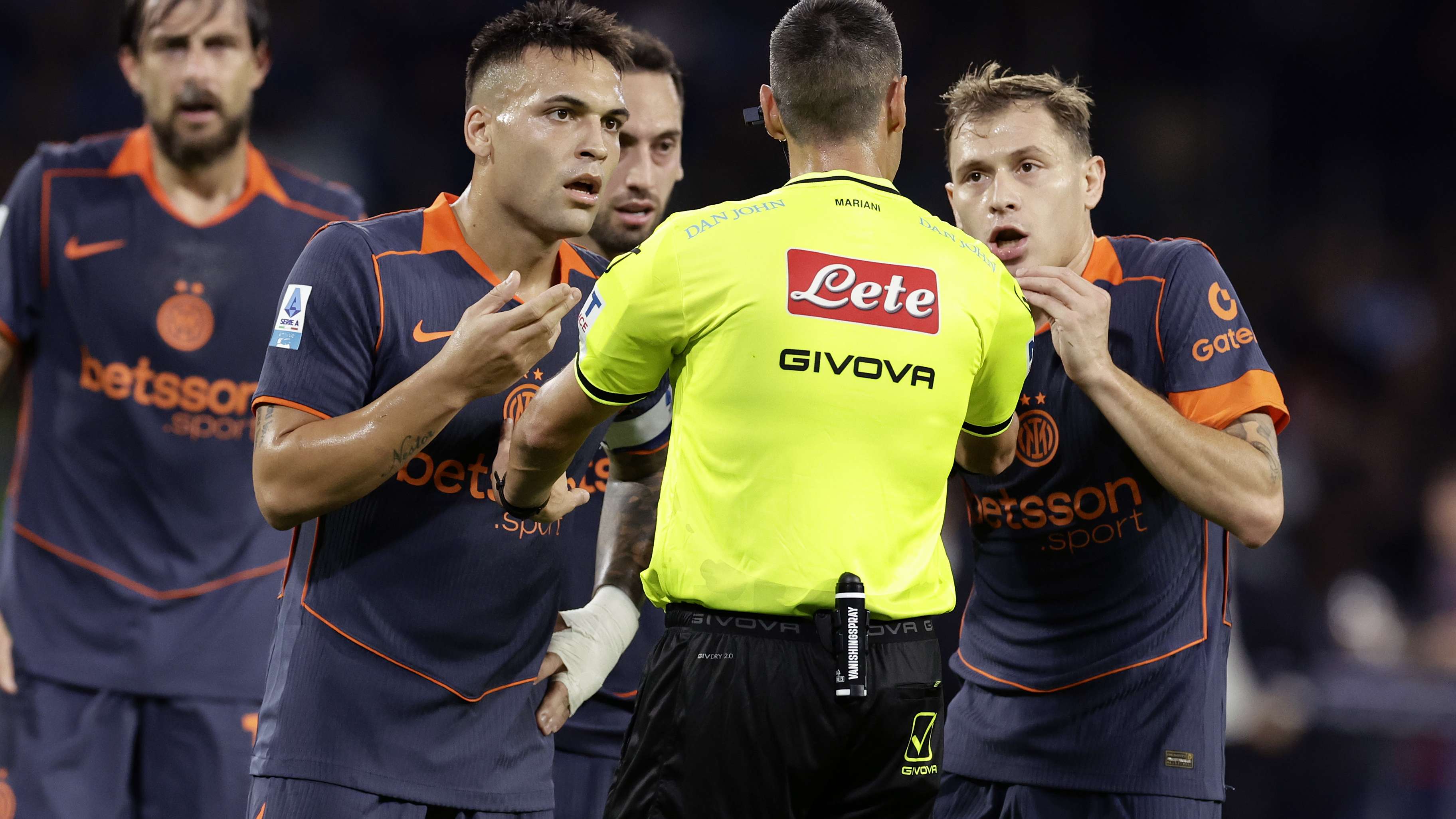 'Angry' referee chief defends banning Napoli-Inter duo for 'illogical' errors   'Angry' referee chief defends banning Napoli-Inter duo for 'illogical' errors