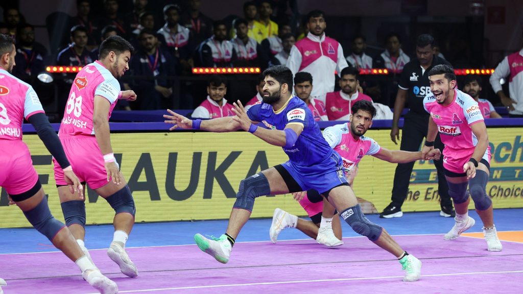 PKL Season 12 Play-In 1 Preview: Haryana Steelers vs Jaipur Pink Panthers – Jaideep's Defence Faces Nitin Kumar's Brilliance   PKL Season 12 Play-In 1 Preview: Haryana Steelers vs Jaipur Pink Panthers – Jaideep's Defence Faces Nitin Kumar's Brilliance
