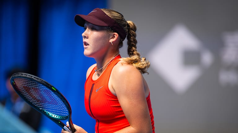 Valentin Vacherot meets Prince Albert II at the Monte-Carlo Country Club  