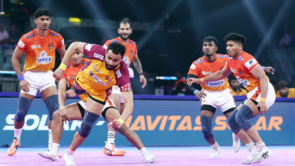 PKL Season 12 Qualifier 2 Preview: Puneri Paltan vs Telugu Titans – Elite Defence Faces Dynamic Raiding Duo   PKL Season 12 Qualifier 2 Preview: Puneri Paltan vs Telugu Titans – Elite Defence Faces Dynamic Raiding Duo