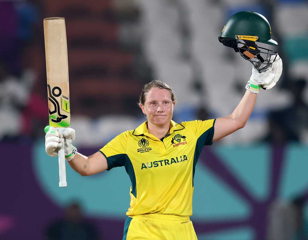 Healy ton powers Australia's 10-wicket demolition  