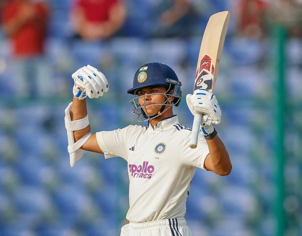 Jaiswal 173*, Sudharsan 87 headline opening day in Delhi  