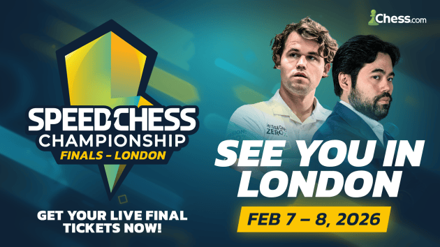 Get Your Tickets To Watch The Speed Chess Championship Finals In London  