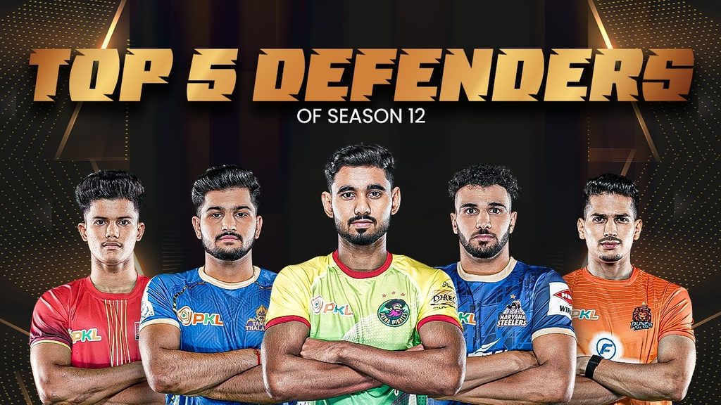 Top 5 Defenders of Pro Kabaddi League Season 12: Navdeep Leads the Charge  