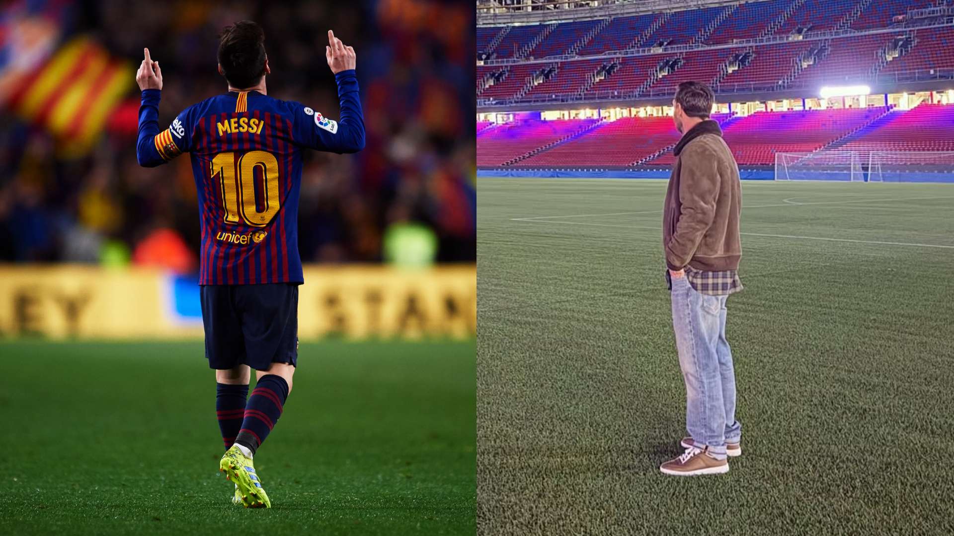 Messi makes secret Camp Nou return & sends emotional Barca message  
