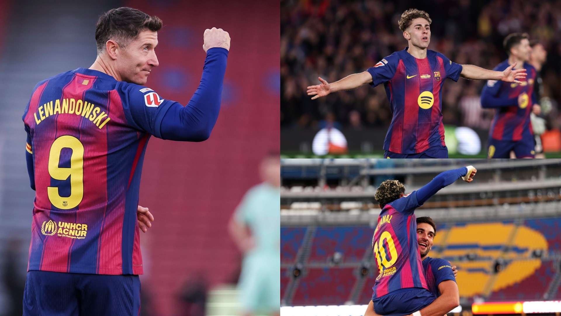 Welcome home, Barca! Lewandowski stars on Camp Nou return  