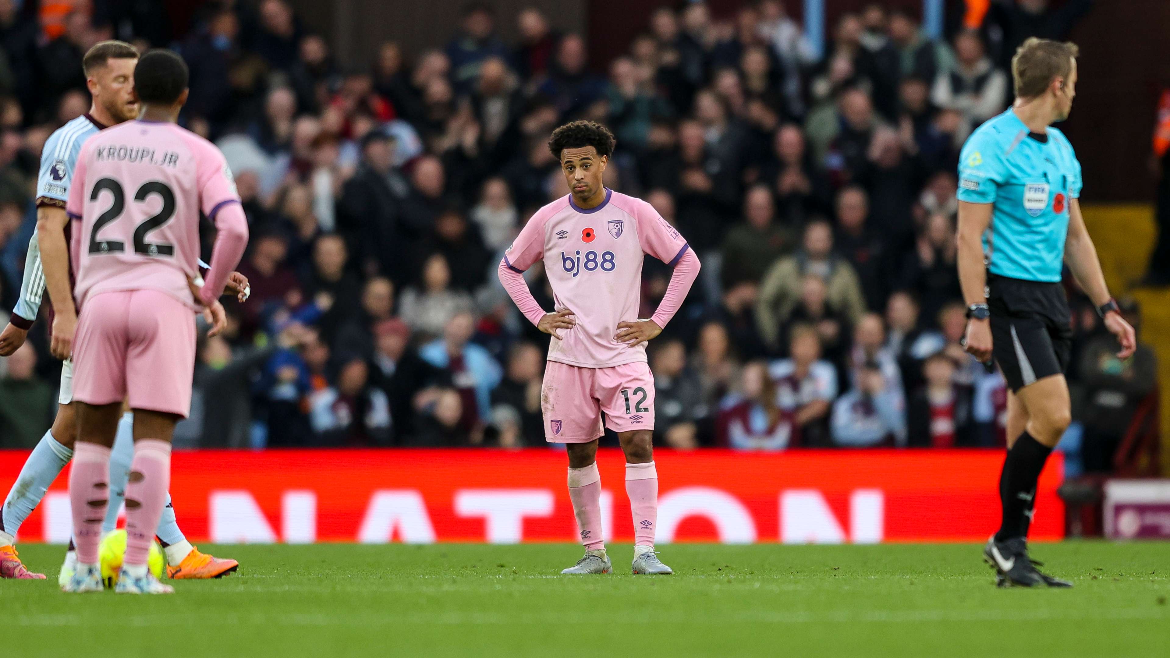 Iraola hopeful Adams avoided injury after head collision  