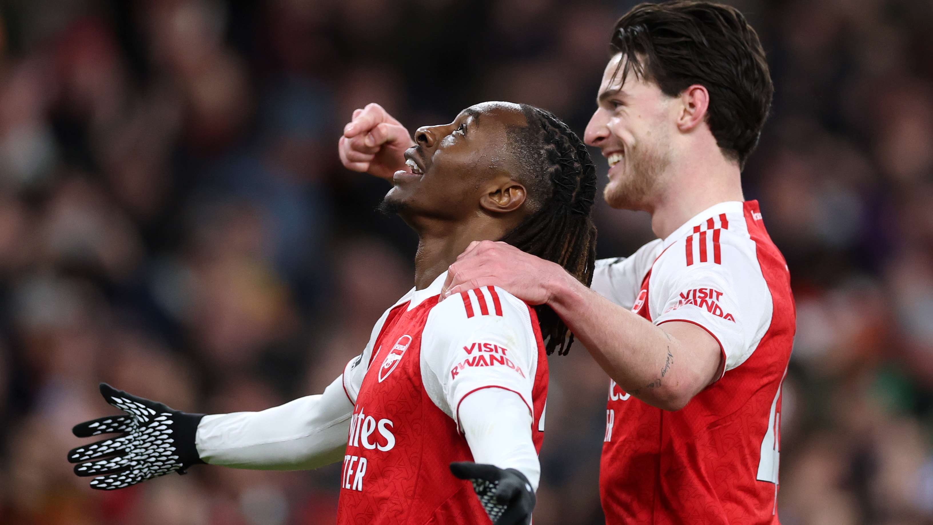 Eze hilariously dodges question after derby hat-trick  