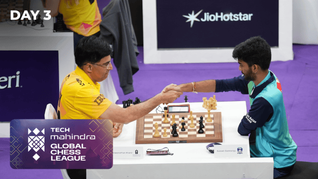 Anand Beats Gukesh As Leading Teams Lose On Global Chess League Day 3  