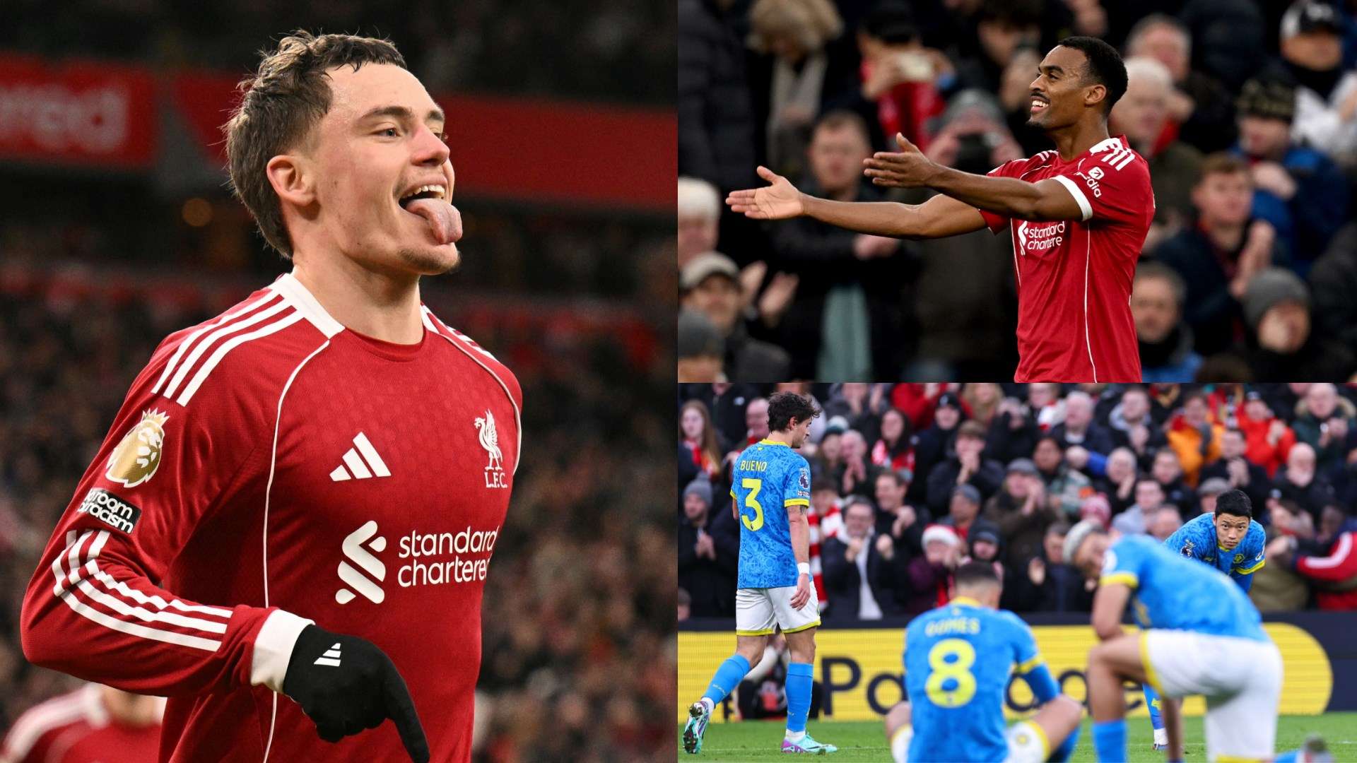 Wirtz scores first goal as Liverpool secure nervy win  