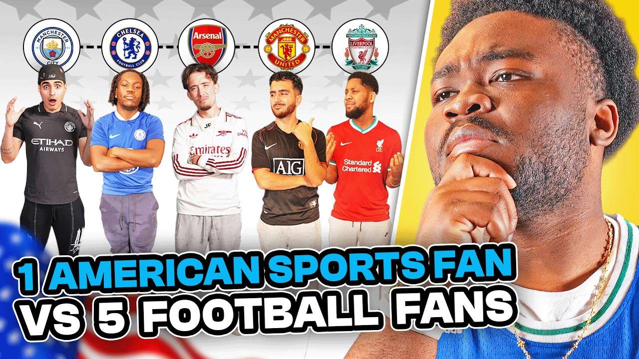 🎥 | Messi & CR7 v James & Jordan! Football fans take on US fanatic  