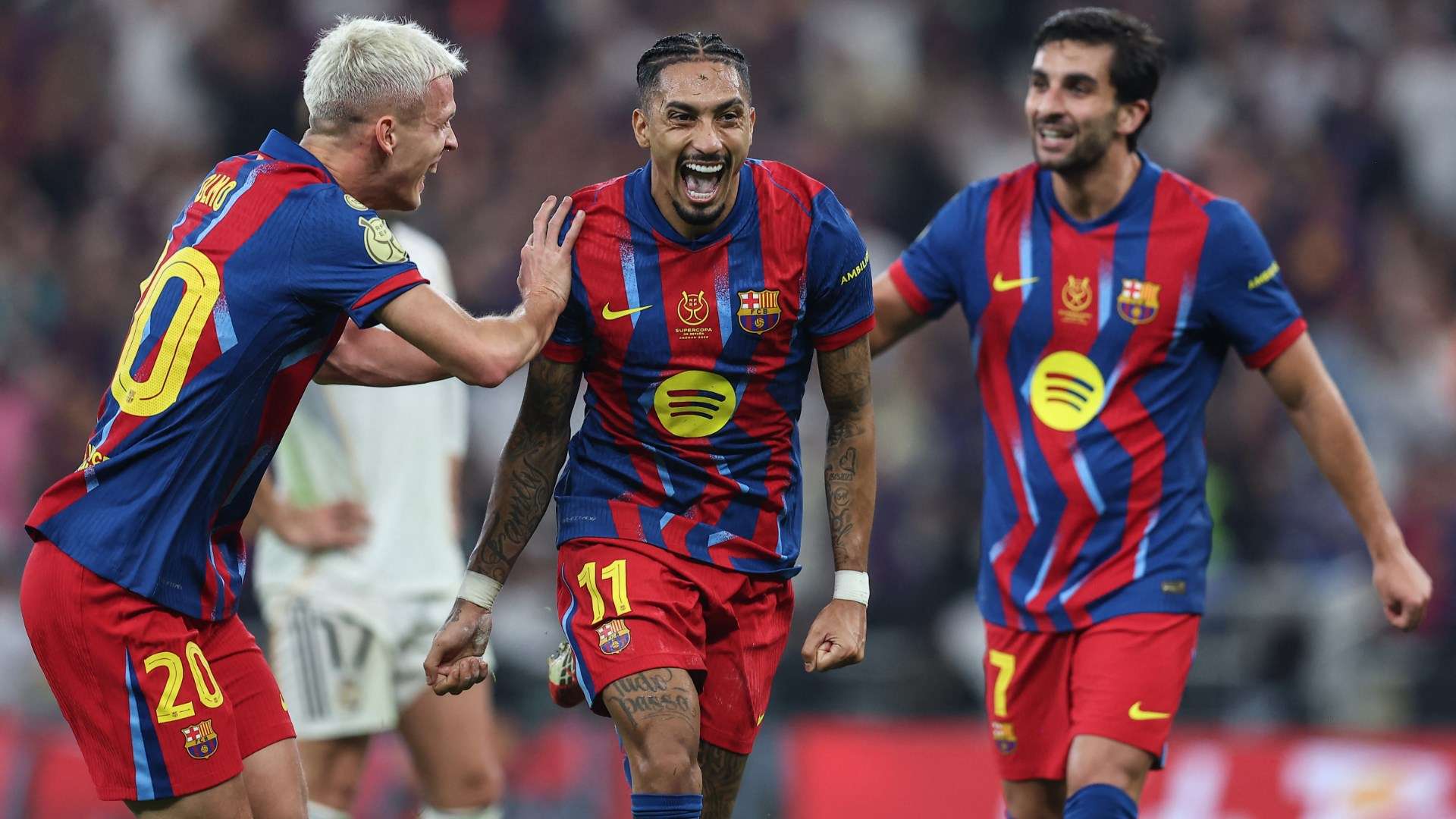 Relentless Raphinha fires Barca to more silverware  