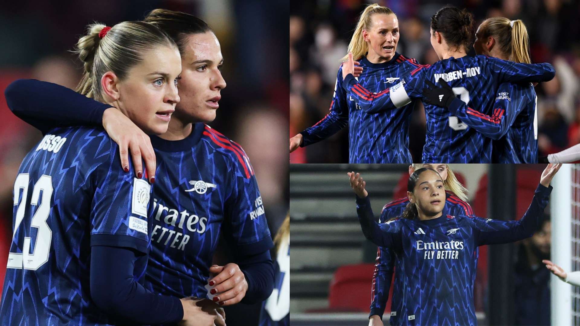 Russo bags brace as Arsenal ease into WCC final  