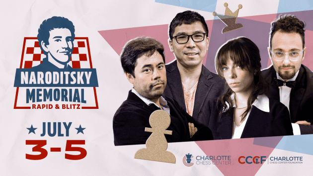 Nakamura Headlines $50,000 Naroditsky Memorial Rapid & Blitz  