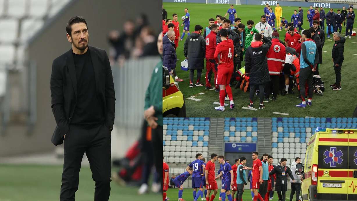 Turkiye U21 boss Korkmaz hospitalised after horror fall  