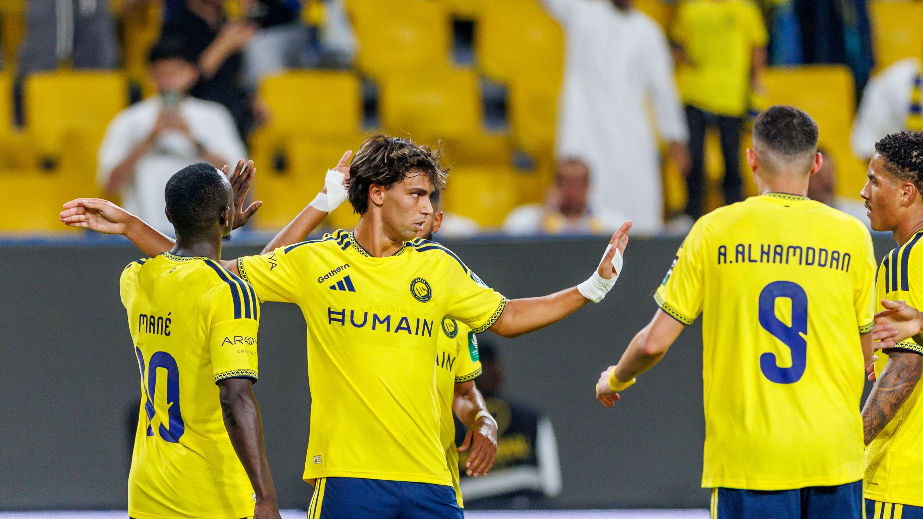 With a water bottle: Joao Felix caps off a magical night by defeating a former Al-Hilal player  