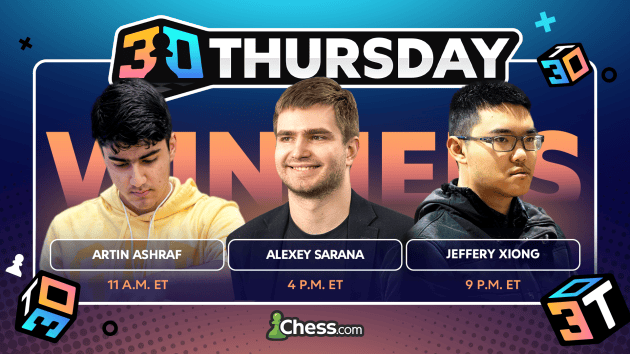 Dominant Starts For Ashraf, Sarana, Xiong, Bring 3 0 Thursday Wins  